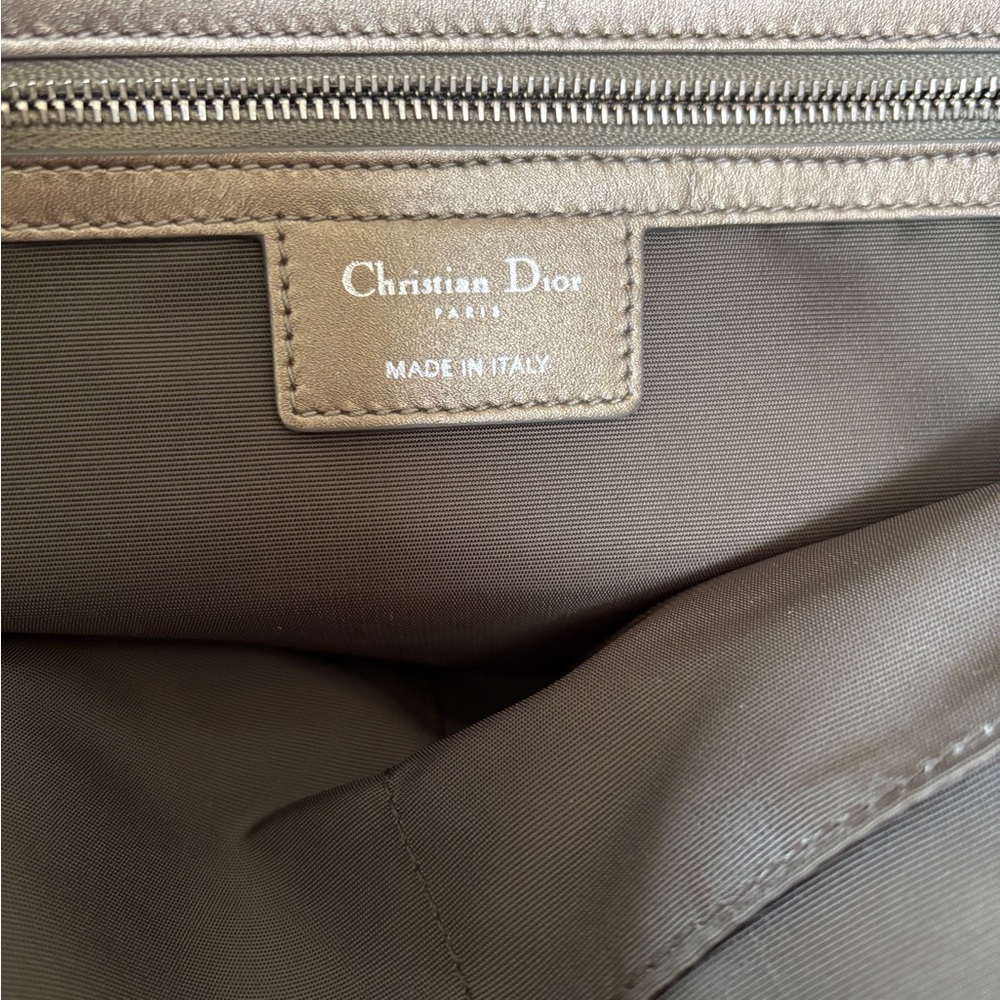 Authentic Grey Christian Dior Panarea Tote with Charm - Picture 7 of 13